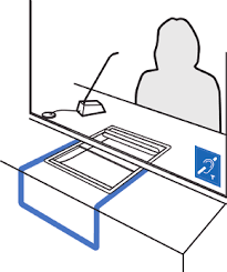 Contacta Supa M73-UCA Counter Loop System - Below Counter Installation